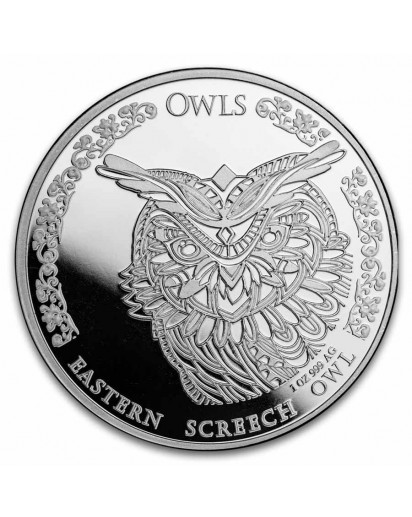 Tokelau 2024  EASTERN SCREECH  OWL  Silber 1 oz