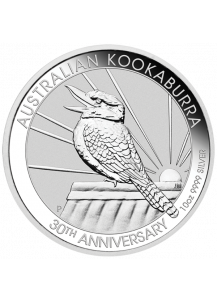 Australien 2020  Kookaburra Silber 10 oz  30 Jahre Kookaburra 1990 - 2020