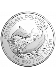 Australien 2024 HOURGLASS DOLPHIN - Delfin Silber 1 oz