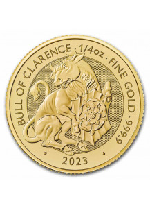 GB 2023   The Tudor Beast  Bull of Clarence Gold 1/4 oz   