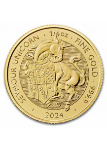 GB 2024 The Tudor Beast Seymour Unicorn  Gold 1/4 oz   