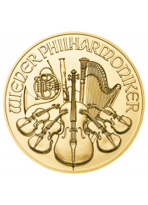 Österreich 2022  Wiener Philharmoniker  Gold 1/4 oz
