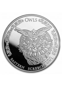 Tokelau 2024  EASTERN SCREECH  OWL  Silber 1 oz